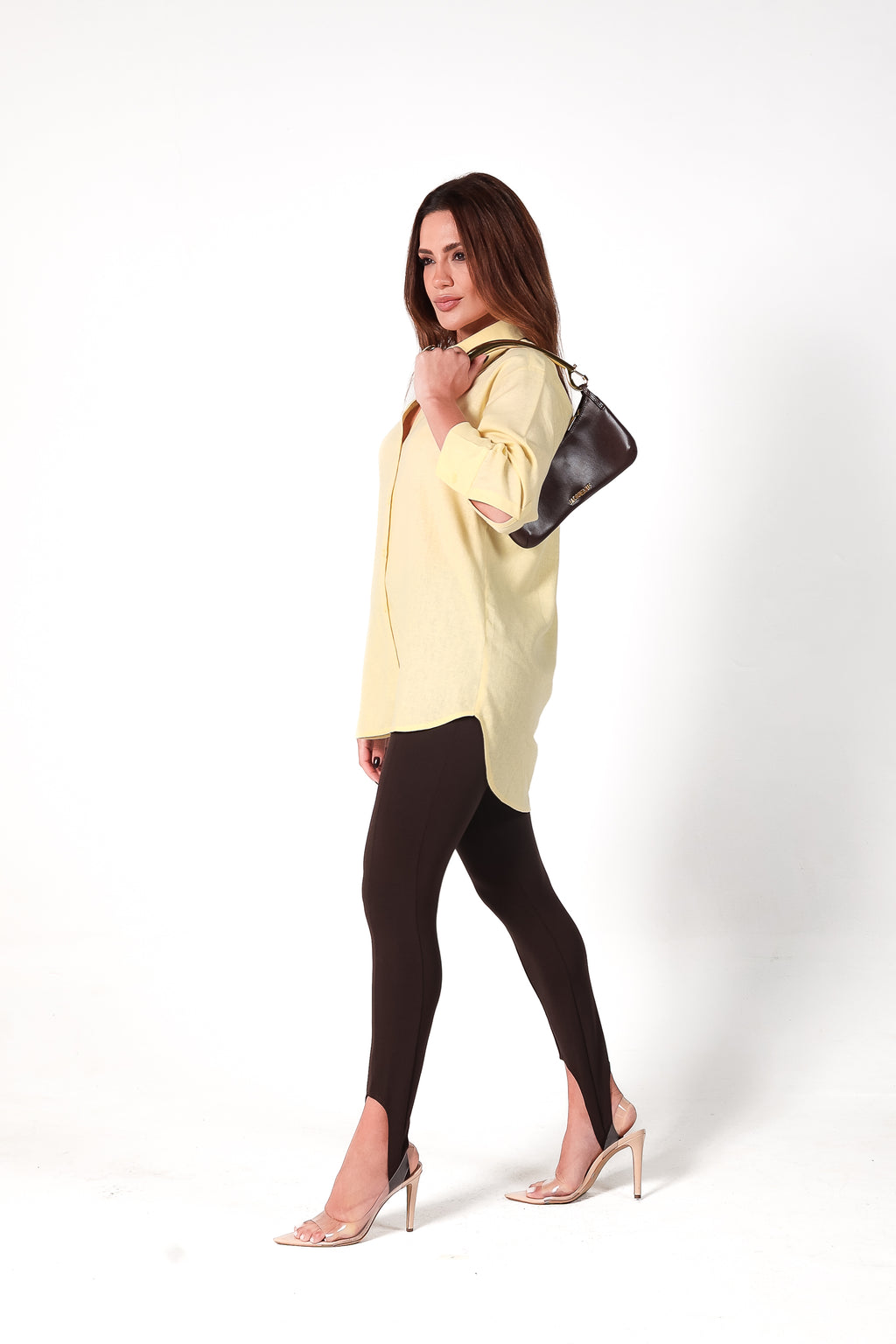 Camisa Golden Girl viscolinho manga 3/4