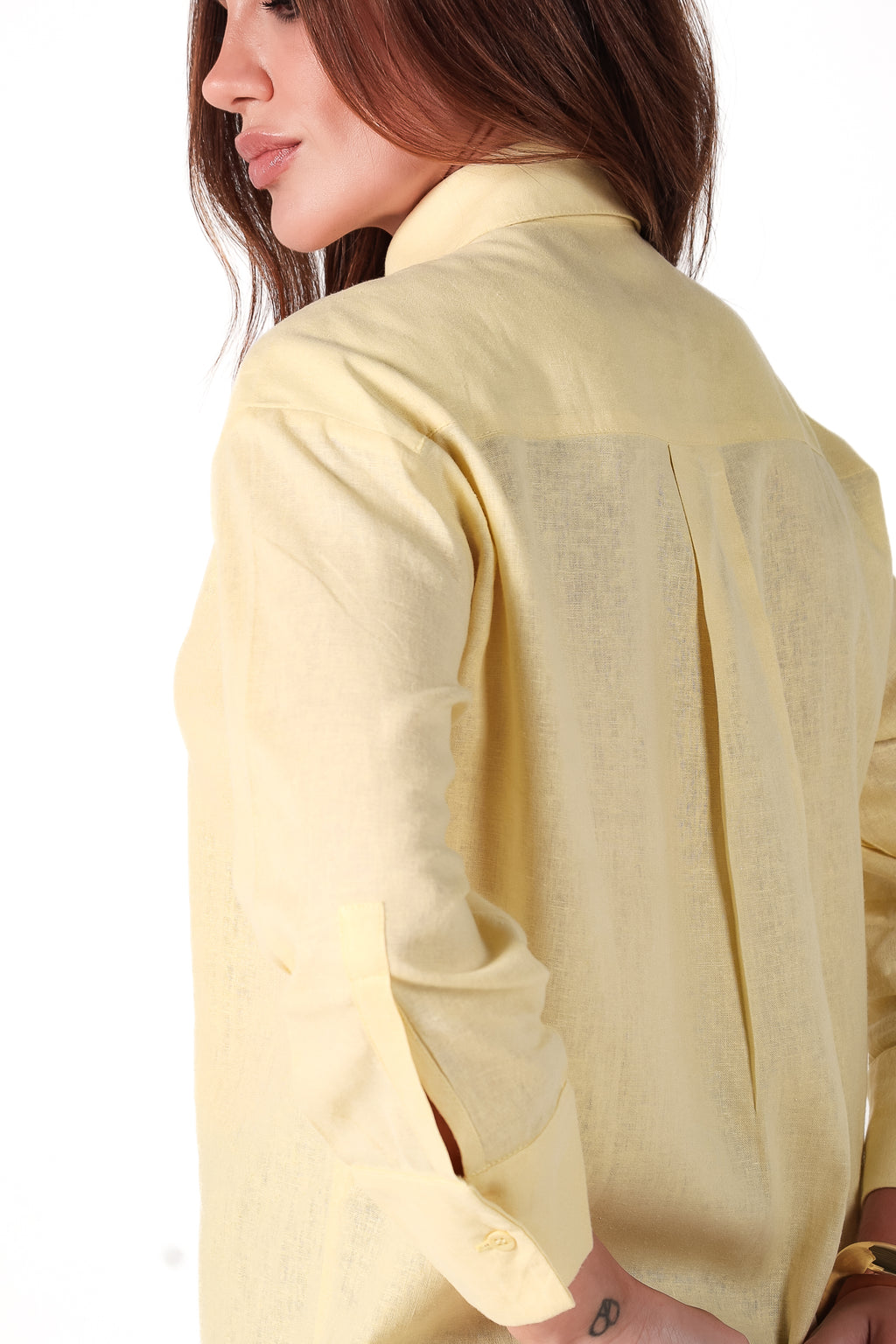 Camisa Golden Girl viscolinho manga 3/4